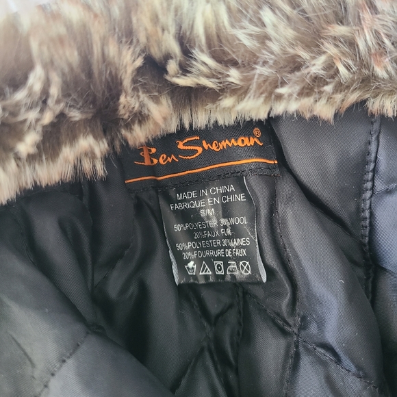 Ben Sherman Wool Blend Faux Fur Winter Plaid Trapper Bomper Aviator Hat - Picture 5 of 7